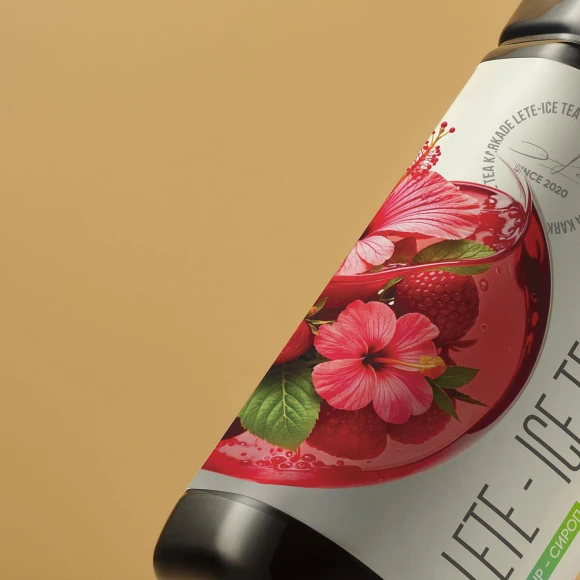 LETE - сироп для горячих и холодных напитков 1л. (Ice tea karkade)