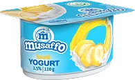 MUSAFFO-bananli xushbo'y yogurt, 110 g (qutida 16 dona) (O'zbekiston)