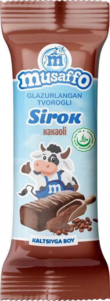 MUSAFFO - cocoa-flavored cheese 40g (30 pcs per box) (Uzbekistan)