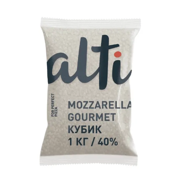 Mozzarella cheese 40% cube Gourmet Alti 1kg,