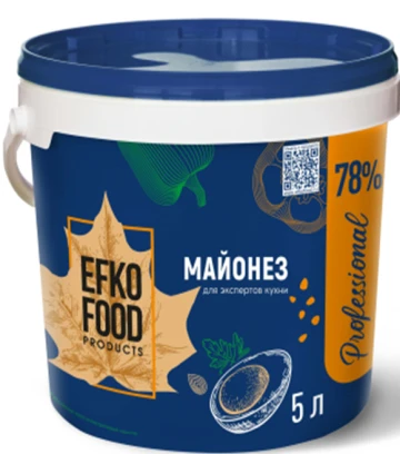 EFKO FOOD - майонез PROFESSIONAL 78% (3литр/ведро) (Россия)
