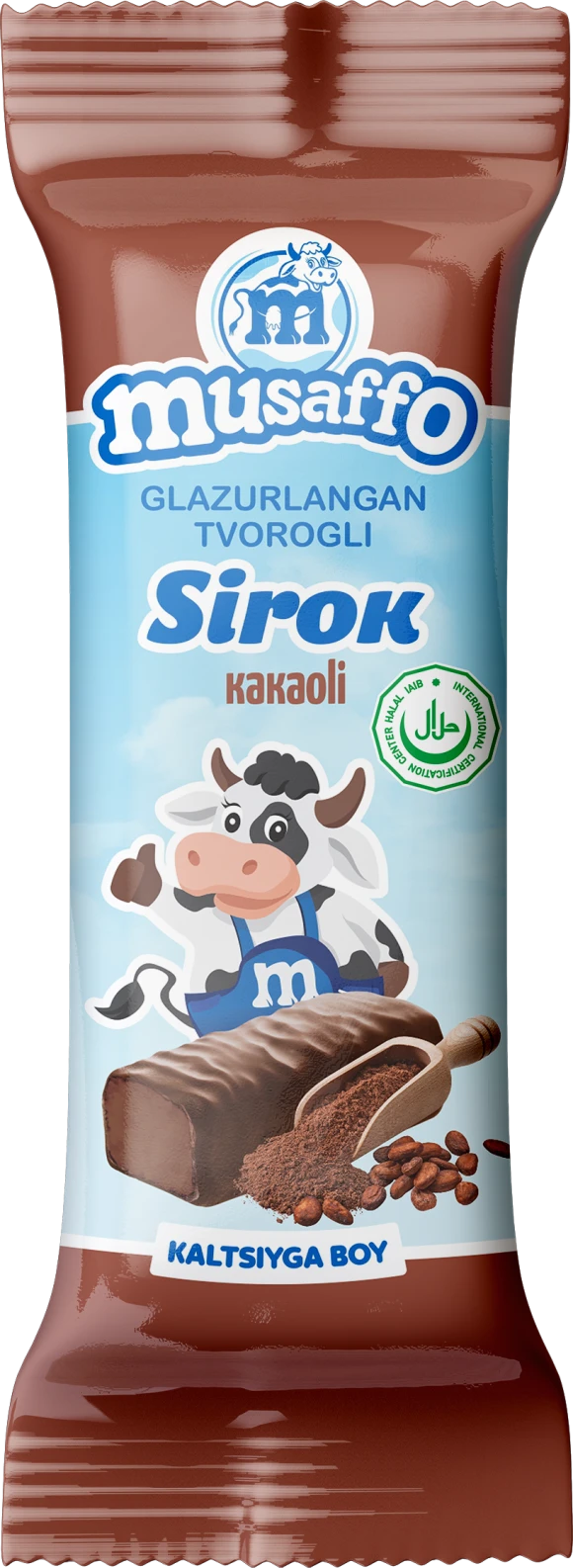 MUSAFFO - cocoa-flavored cheese 40g (30 pcs per box) (Uzbekistan)