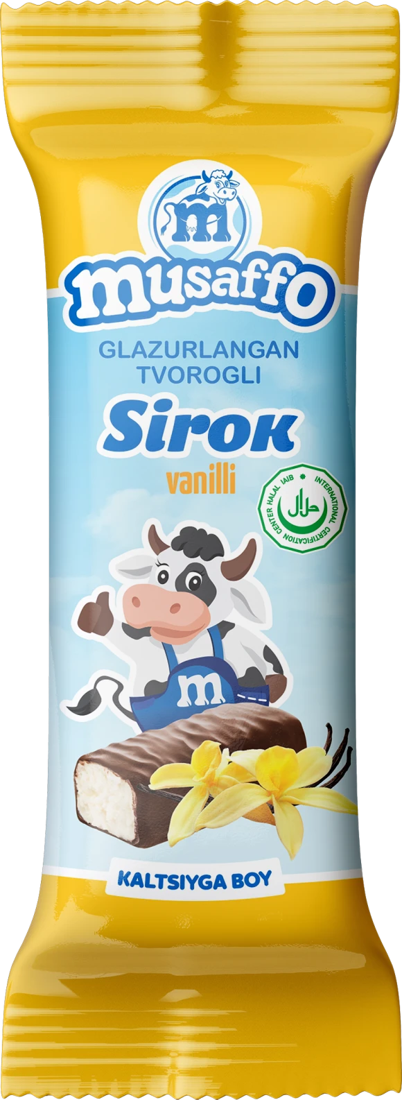 MUSAFFO - vanilla-flavored cheese, 40g (30 pcs per box) (Uzbekistan)