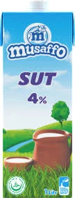 MUSAFFO - молоко 4% 1л (12шт в кор.) (Узбекистан)