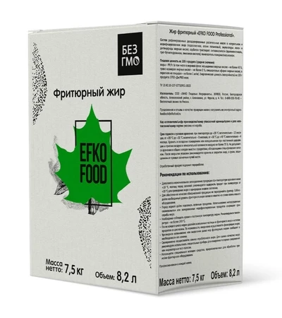 EFKO oziq-ovqat-chuqur qovurilgan yog ' 8,2 litr (Rossiya)
