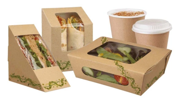 Упаковка для фаст фуда переноска 