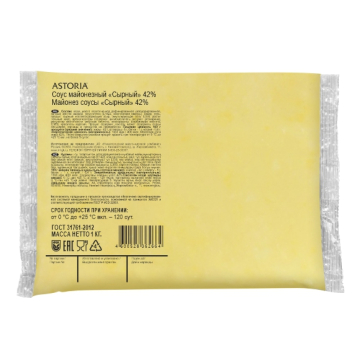 Майонезный соус Астория Хорека сырный балк 1кг 42%