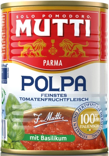 POLPA s400g CL3 / POPLA (Finely chopped tomatoes in a tin can) 400 gr