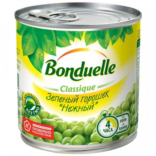 Bonduelle зеленый горошек