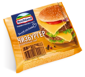 «Hochland» Хохланд 150 гр чизбургер (пластинки)