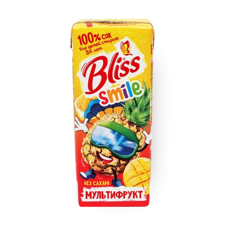 Мини сок BLISS SMILE 0.2 МУЛЬТИФРУКТ