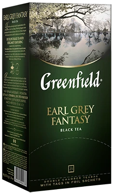 Greenfield Earl Grey qora choy (qadoqlangan)